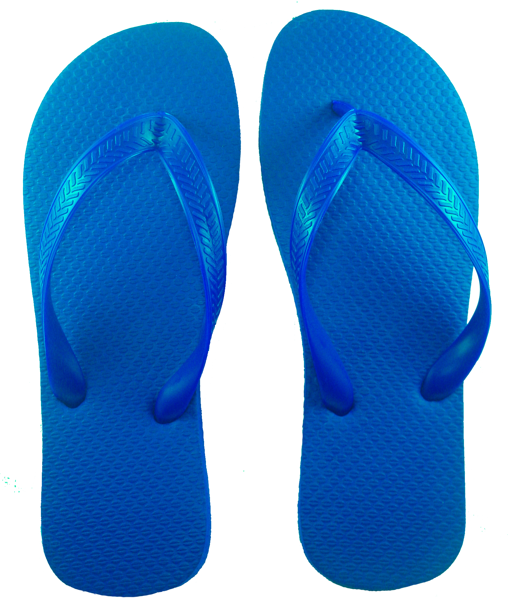 blue flip flop sandals