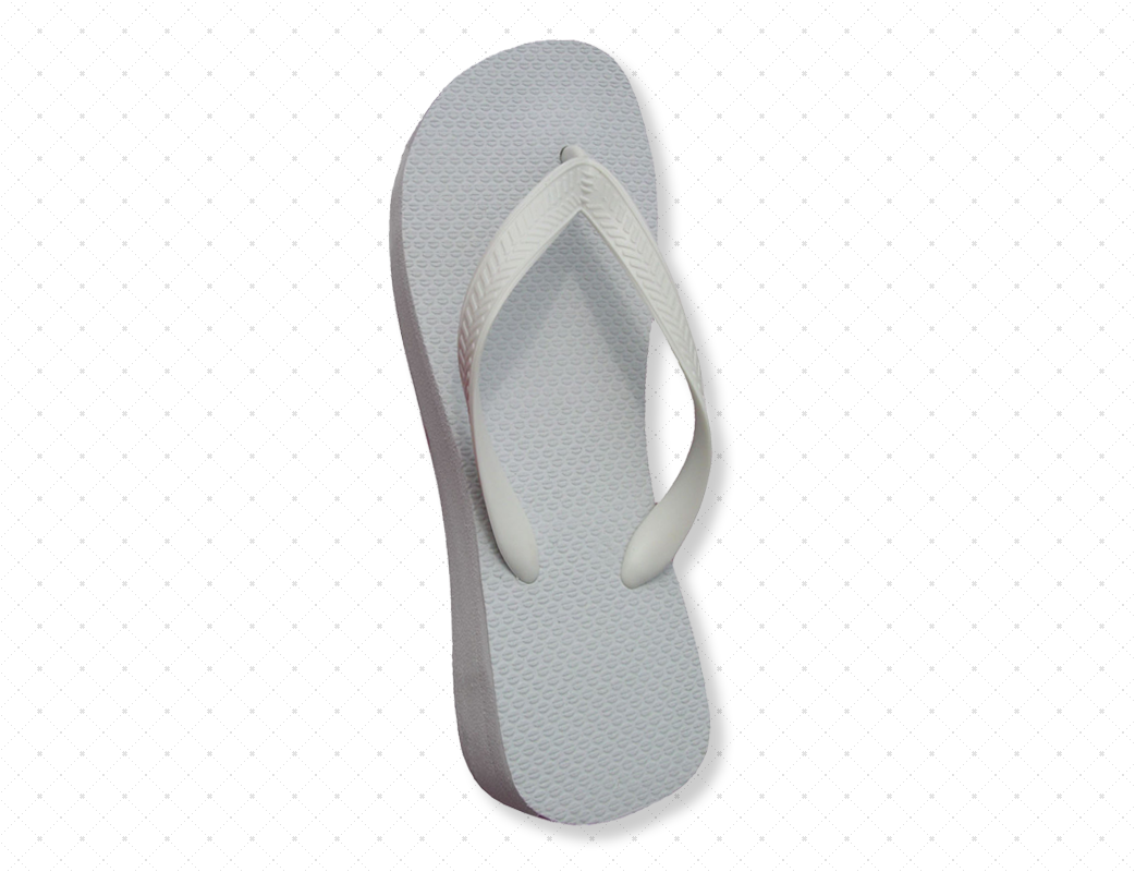 Wedge | Plain High Heel Rubber Flip-Flops