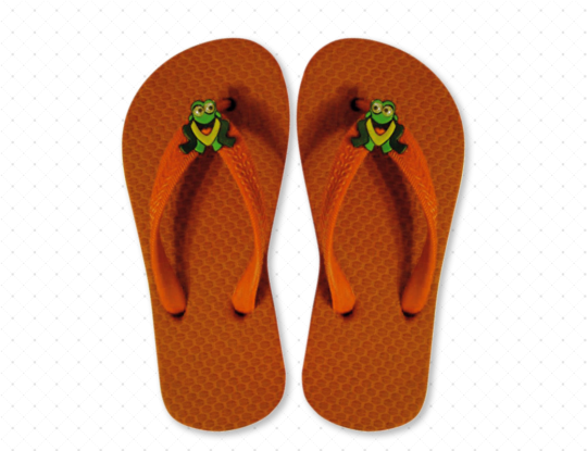 Orange wholesale flip-flops