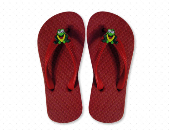 Red wholesale flip-flops