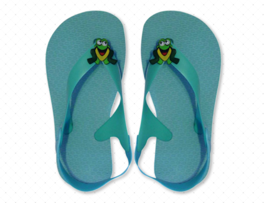 Blue wholesale flip-flops