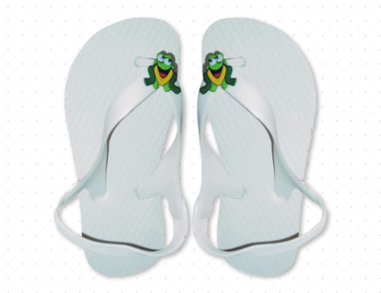 White wholesale flip-flops
