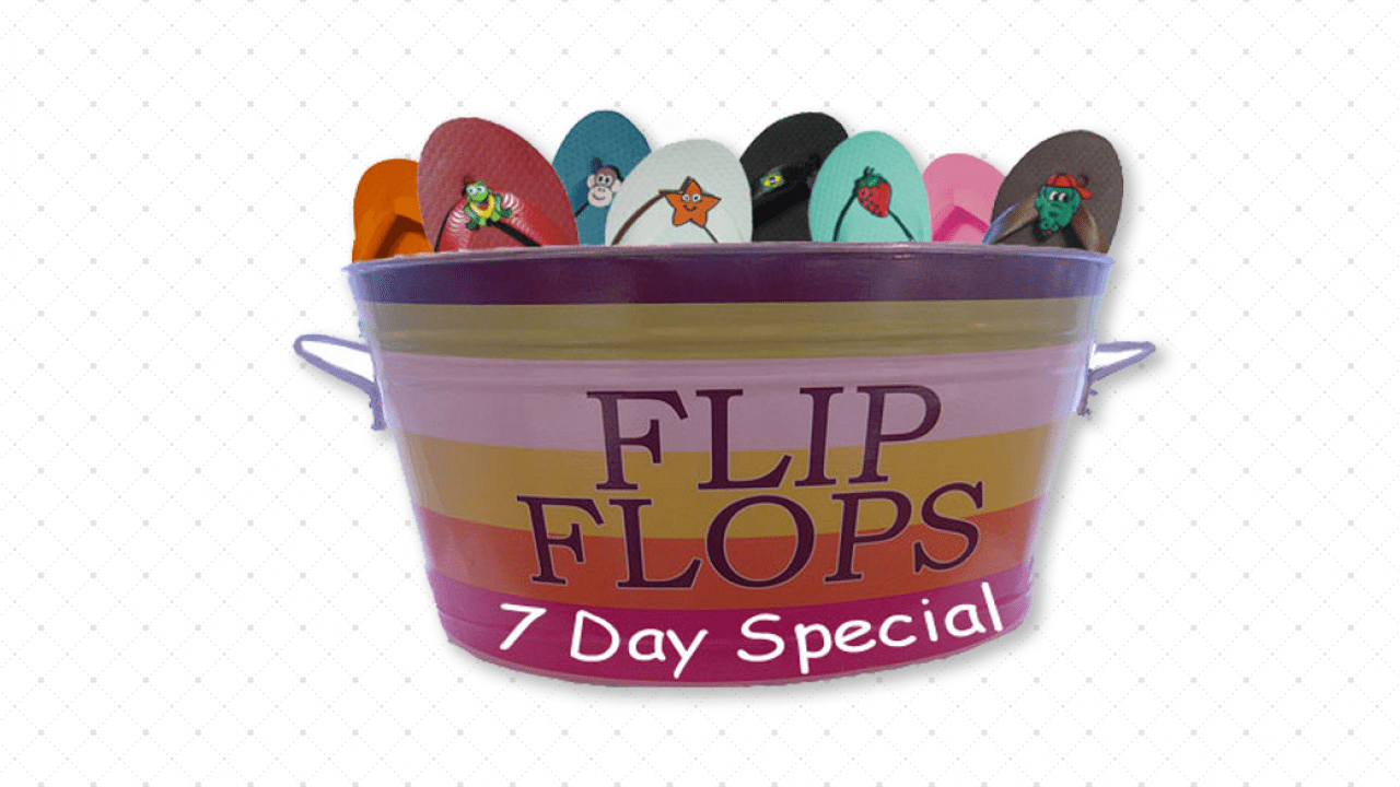 Flip-Flops Bucket