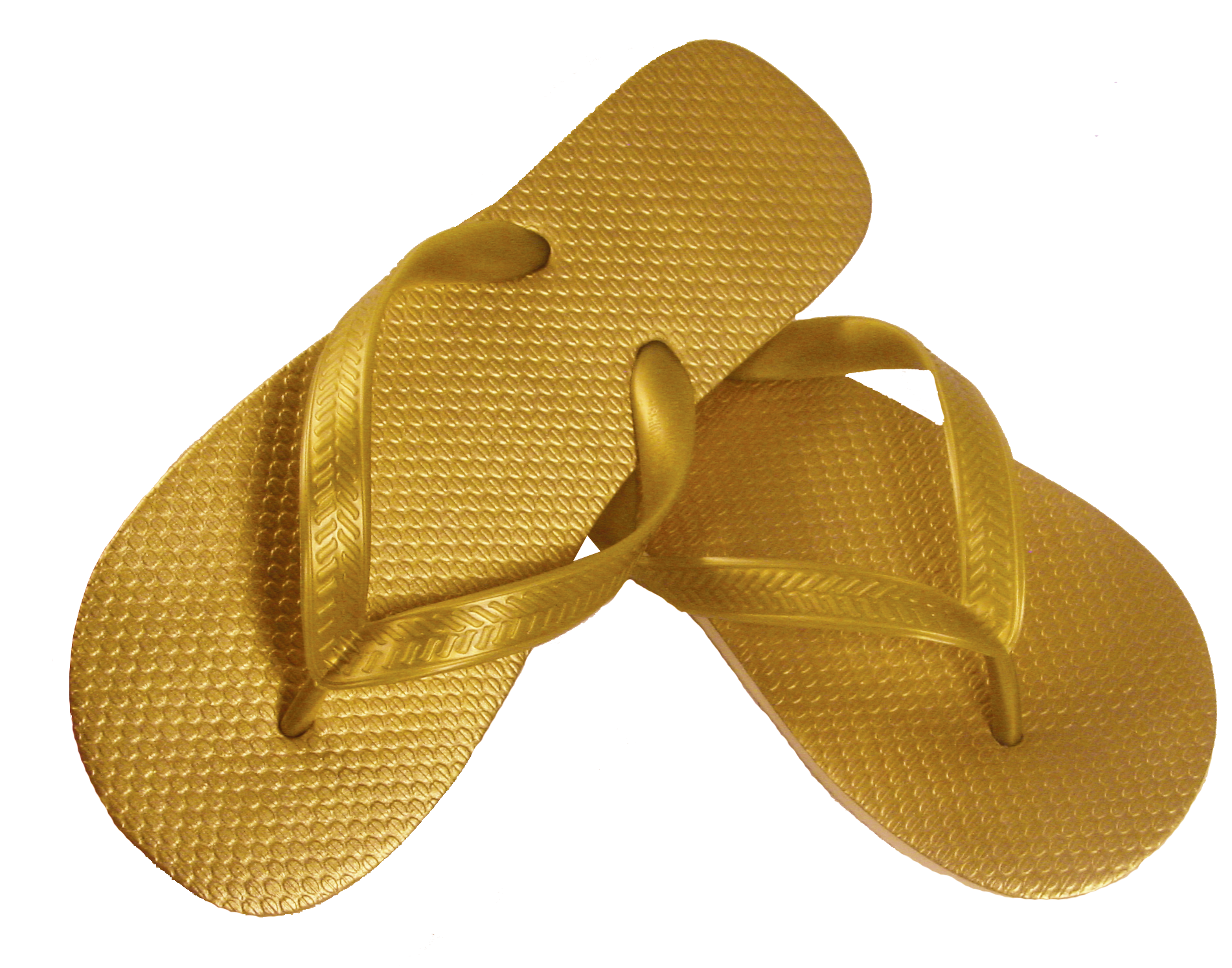 gold wedding flip flops