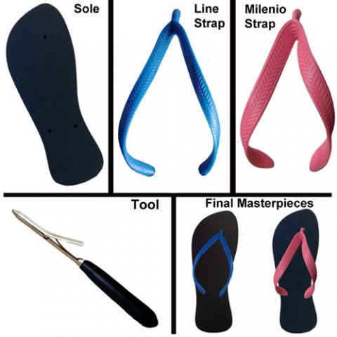 custom rubber flip-flops